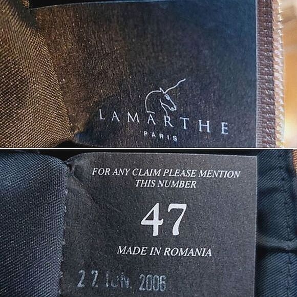 La Marthe Paris 2006 camel brown leather medium crossbody bag - Picture 5 of 16